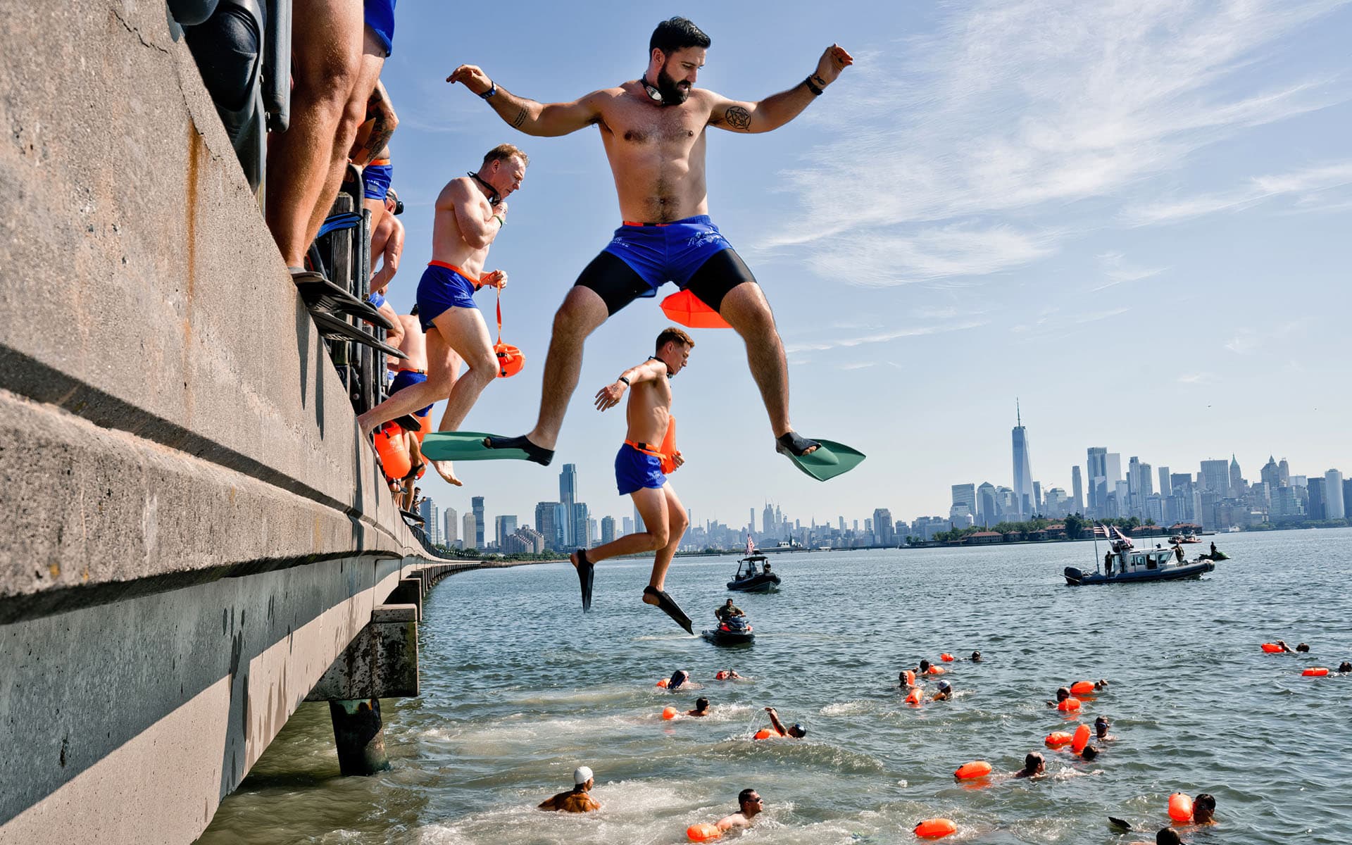 New York Harbor — stage of the NYC SEAL Swim